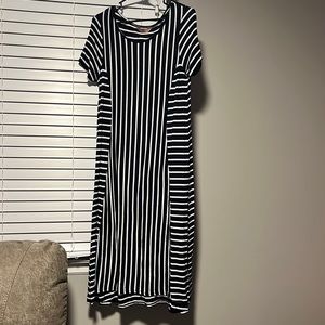 Long, striped dress